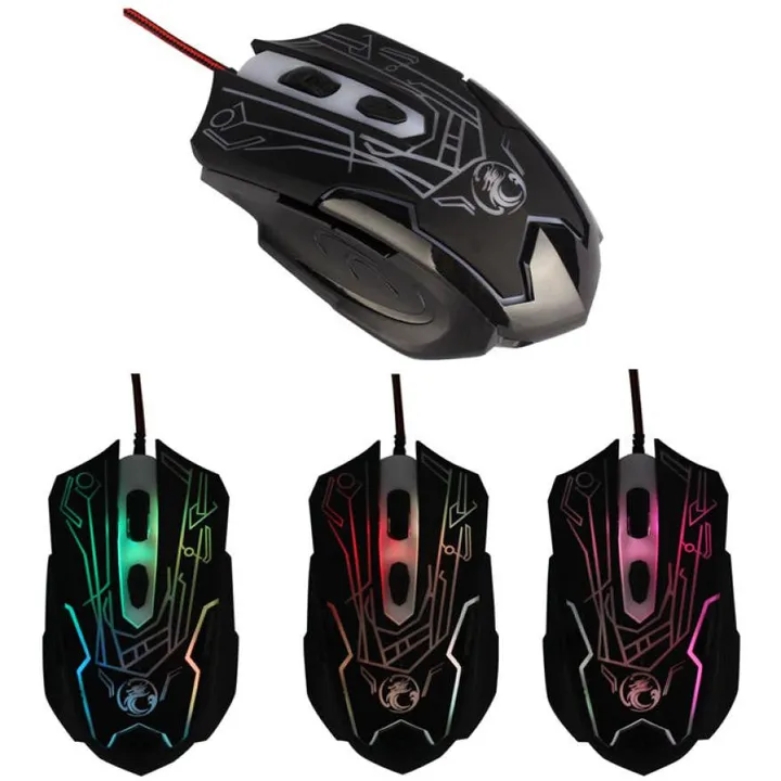 Onetify USB Optical Wired Mouse Gaming 6D Button 2000DPI for Laptop PC