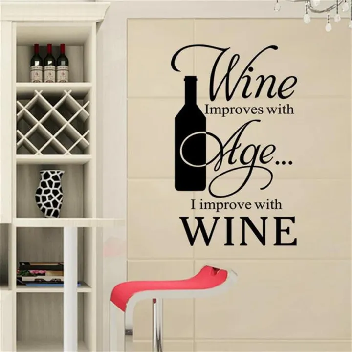 Onetify Home Decor Wine Theme Wall Stickers