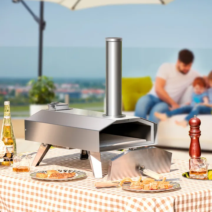 Directdeals Portable Stainless Steel Outdoor Pizza Oven