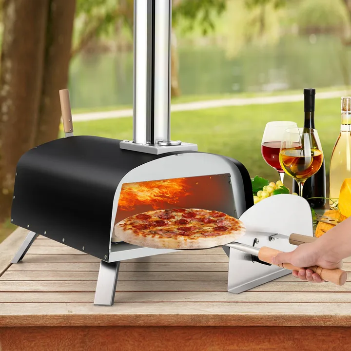 Directdeals Portable Multi-Fuel Pizza Oven With Pizza Stone And Pizza Peel