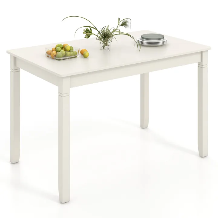 Directdeals Wooden Dining Table For 4 People Rectangular Kitchen Table