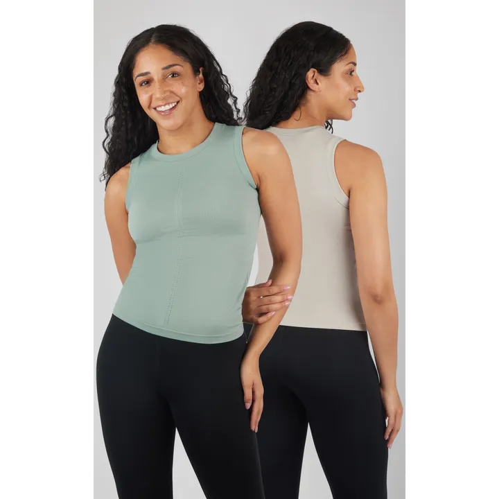 90 Degree by Reflex 2 Pack Bridgette High Neck Tank