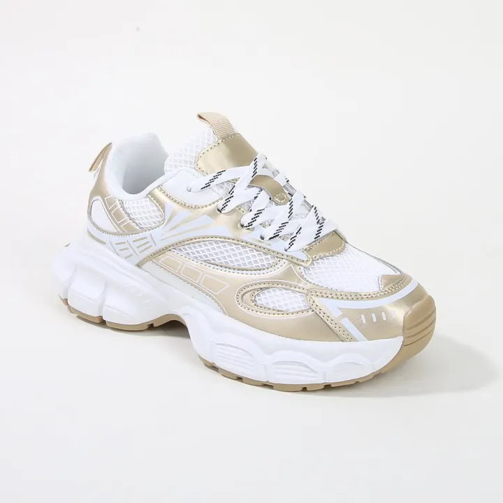 Berness Ramona Metallic Chunky Sole Sneakers